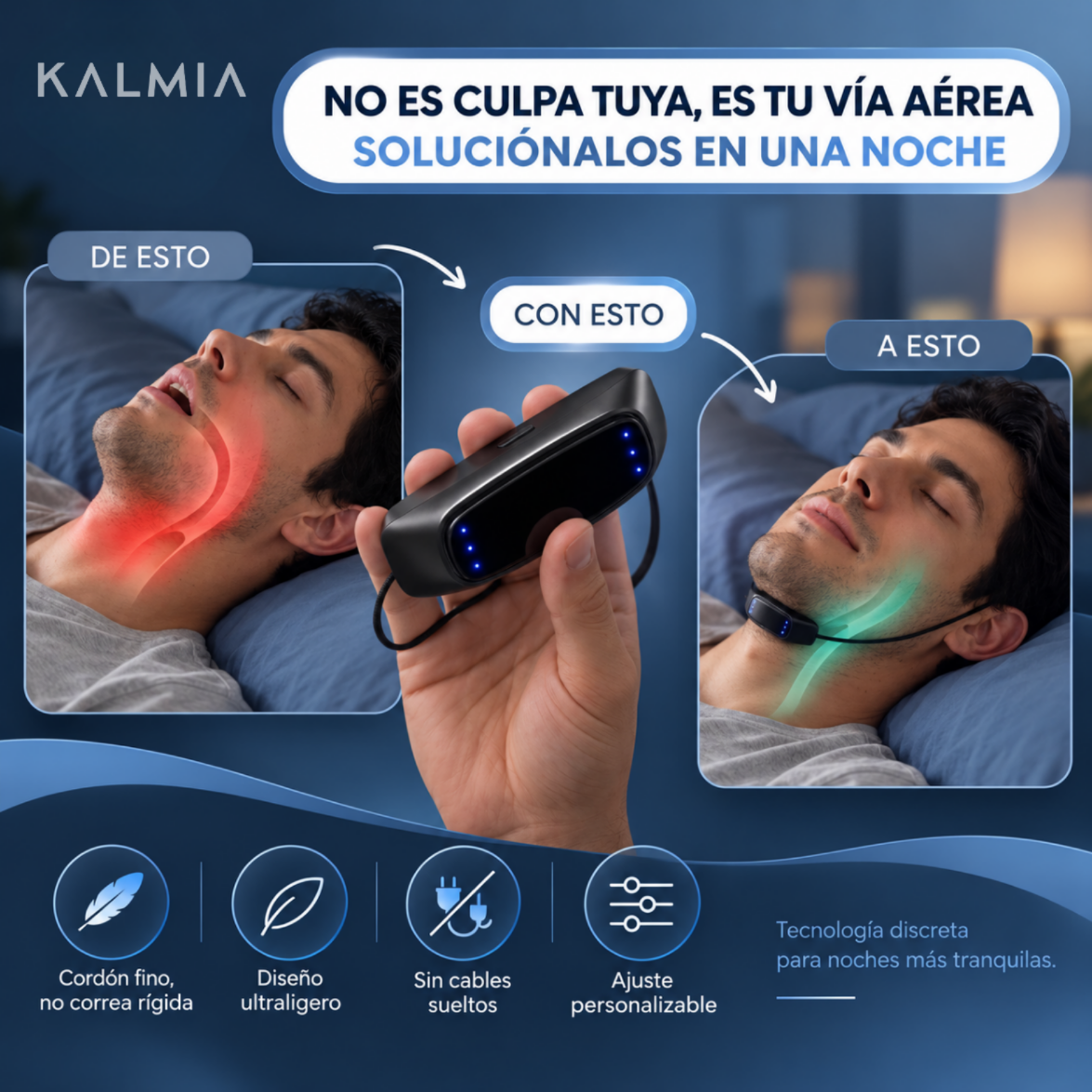KALMIA — Dispositivo Inteligente Anti-Ronquidos